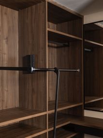 Open dressing met make-up tafeltje - Brons glas/Wa NEV-001-001