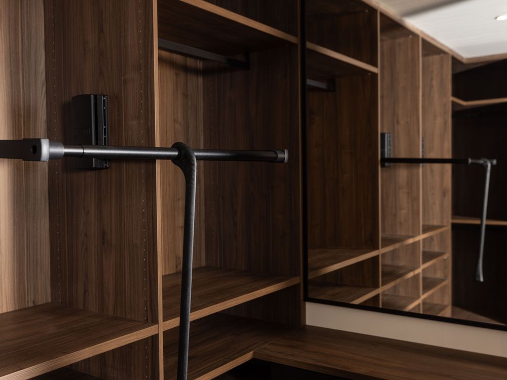 Open dressing met make-up tafeltje - Brons glas/Wa NEV-001-001