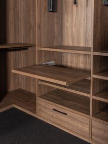 Open dressing met make-up tafeltje - Brons glas/Wa NEV-001-001