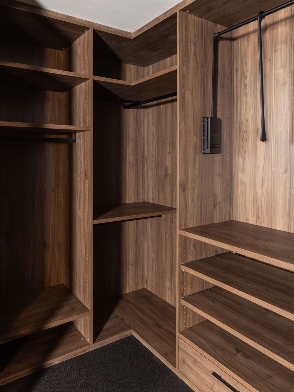 Open dressing met make-up tafeltje - Brons glas/Wa NEV-001-001