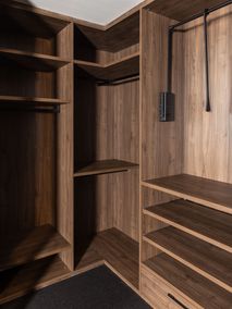 Open dressing met make-up tafeltje - Brons glas/Wa NEV-001-001