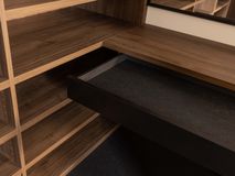 Open dressing met make-up tafeltje - Brons glas/Wa NEV-001-001