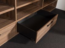 Open dressing met make-up tafeltje - Brons glas/Wa NEV-001-001