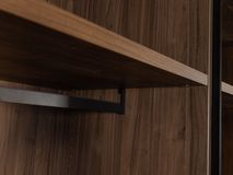 Open dressing met make-up tafeltje - Brons glas/Wa NEV-001-001