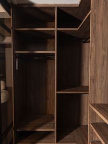 Open dressing met make-up tafeltje - Brons glas/Wa NEV-001-001