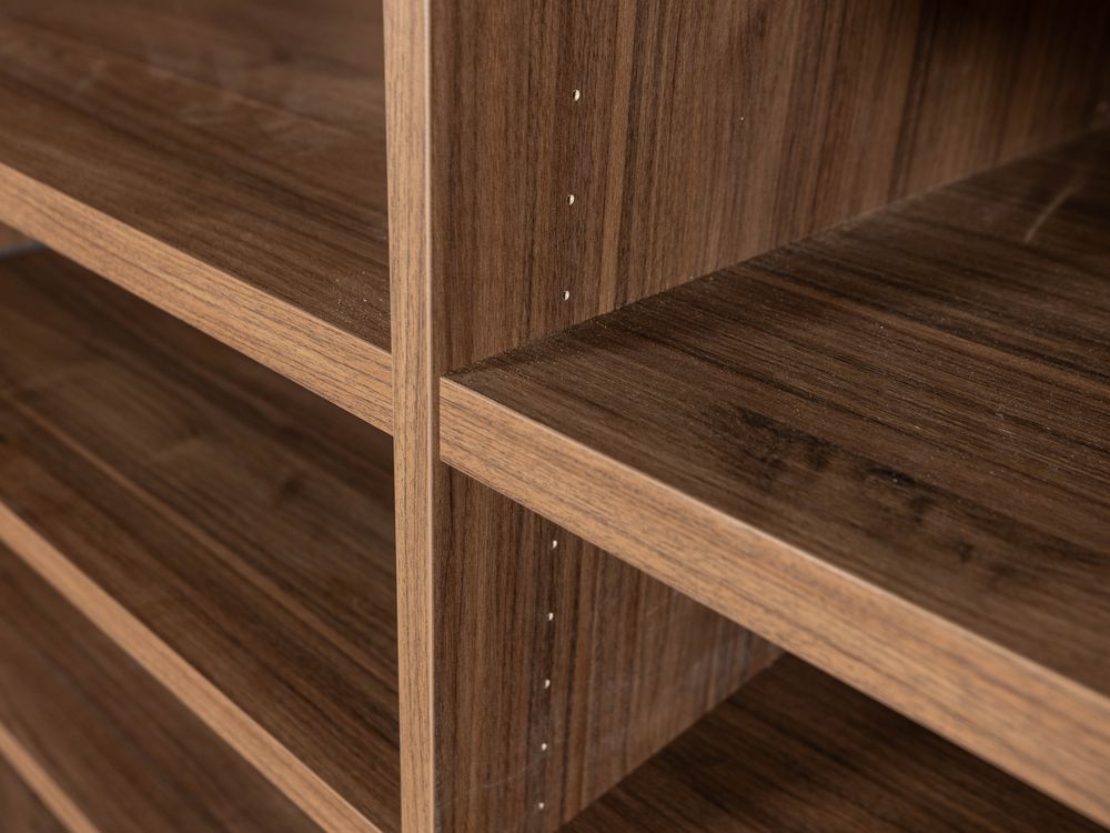 Open dressing met make-up tafeltje - Brons glas/Wa NEV-001-001