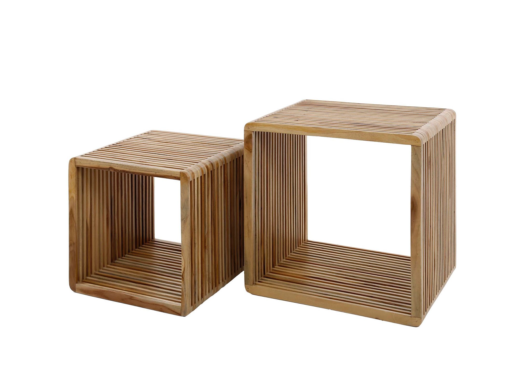 Set van 2 salontafels RIB - Verweerd teak ZLS 2748-19