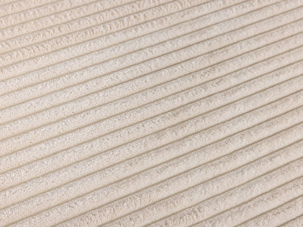 Hoekzetel BLOK - Beige ribfluweel KAV S751PERA