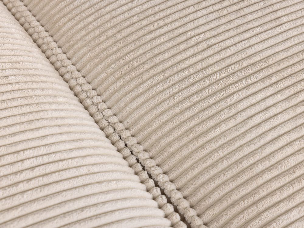 Hoekzetel BLOK - Beige ribfluweel KAV S751PERA