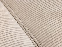Hoekzetel BLOK - Beige ribfluweel KAV S751PERA