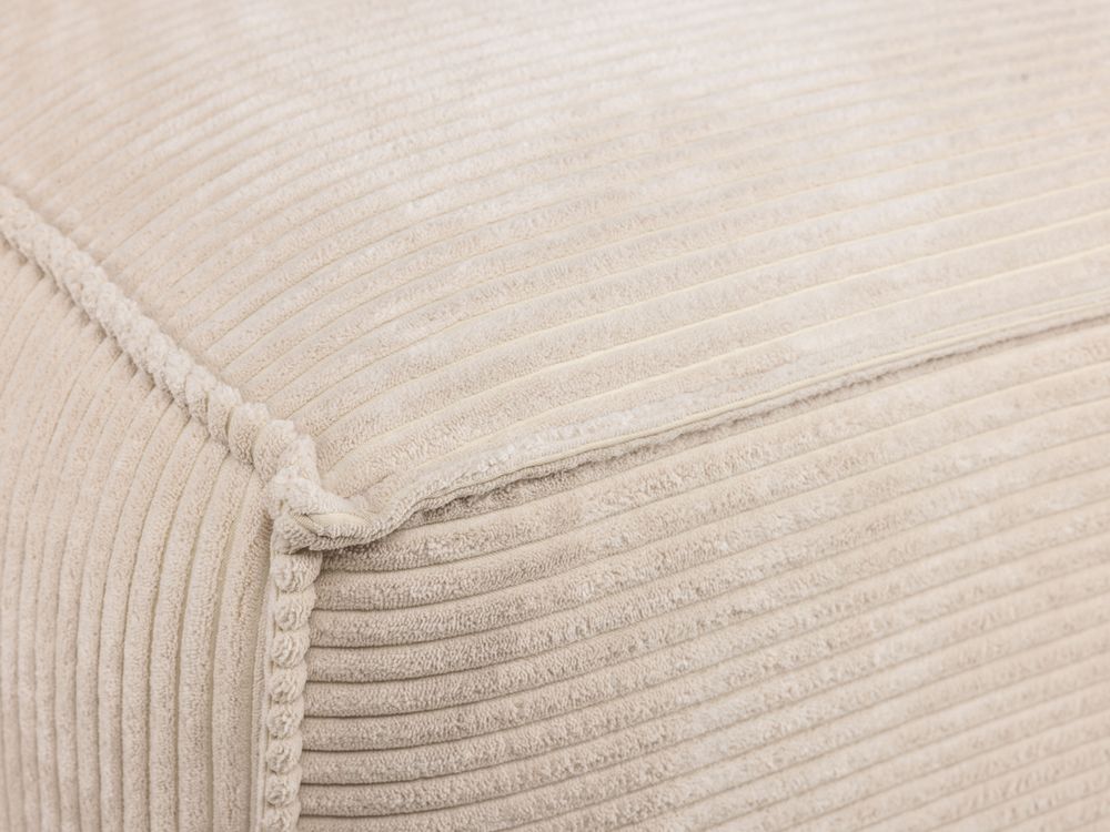 Hoekzetel BLOK - Beige ribfluweel KAV S751PERA