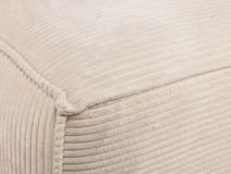 Hoekzetel BLOK - Beige ribfluweel KAV S751PERA