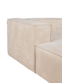 Hoekzetel BLOK - Beige ribfluweel KAV S751PERA