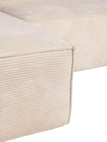 Hoekzetel BLOK - Beige ribfluweel KAV S751PERA