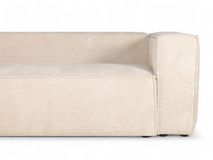 Hoekzetel BLOK - Beige ribfluweel KAV S751PERA