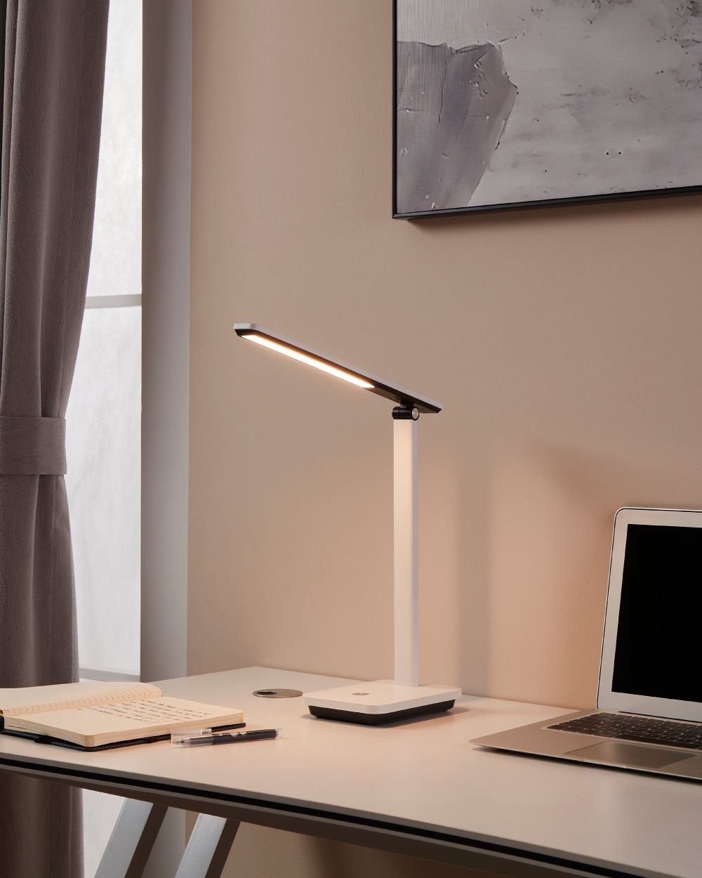 Bureaulamp INIESTA - Wit/Zwart EGL 900956
