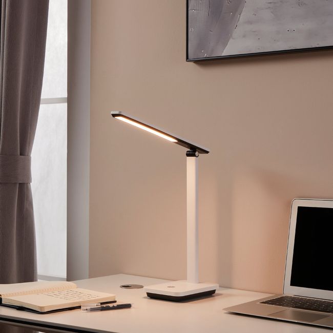 Bureaulamp INIESTA - Wit/Zwart