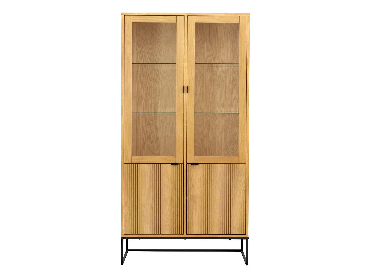 Vitrinekast BALI - Natural Oak