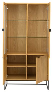 Vitrinekast BALI - Natural Oak TRS-112-000009