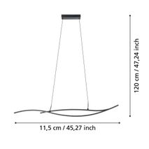 Hanglamp GRISOLIA - Zwart EGL 901207
