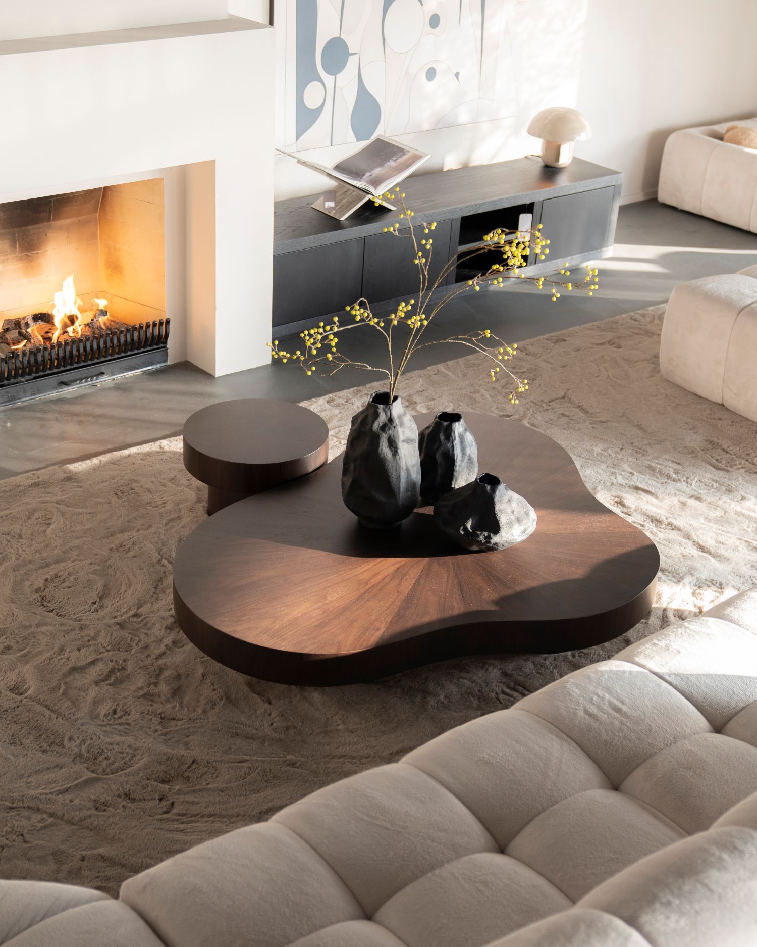 Salontafel BOBBIE - Walnootfineer