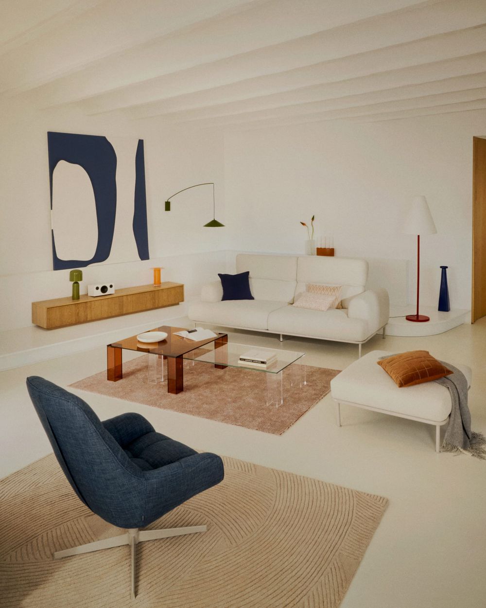 Tv-meubel HELVINE - Eikenfineer KAV M1000032MM40