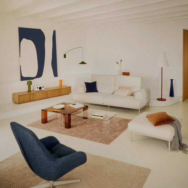 Tv-meubel HELVINE - Eikenfineer