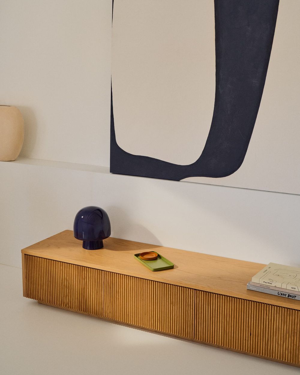 Tv-meubel HELVINE - Eikenfineer KAV M1000032MM40