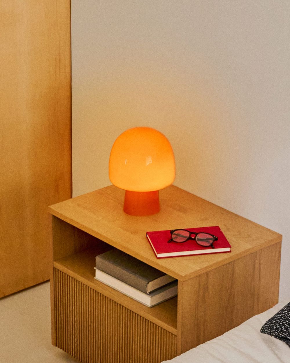 Tafellamp REIG - Oranje glas KAV L0300101CC13
