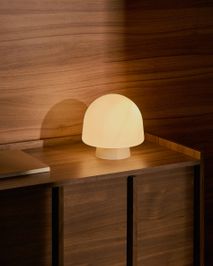 Tafellamp REIG - Oranje glas KAV L0300101CC14