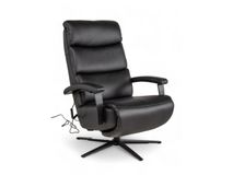 Relaxfauteuil L Lina - Zwart leder C-HKL-20-RLX1