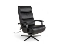 Relaxfauteuil M LINA - Zwart leder C-HKL-20-RLX2