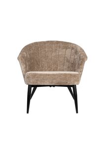 Fauteuil GEORGIA - Beige fluweel ZVR 3100225