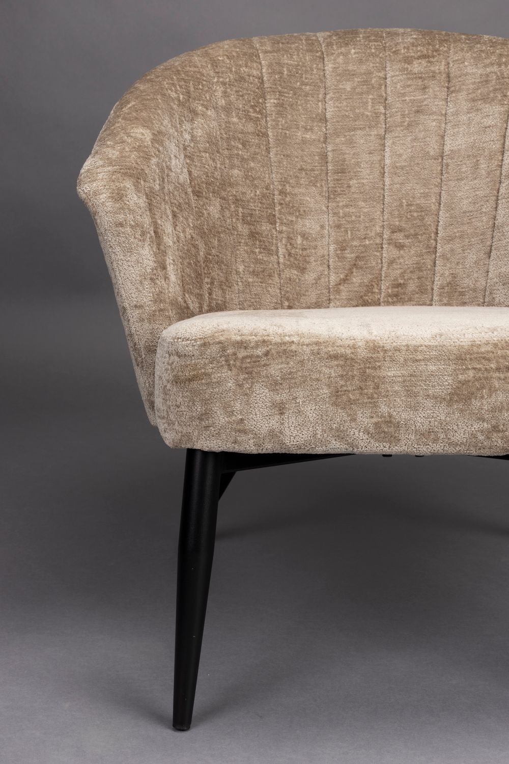 Fauteuil GEORGIA - Beige fluweel ZVR 3100225