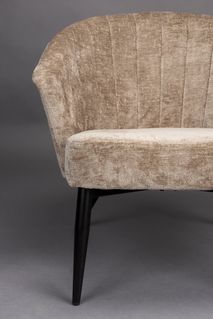 Fauteuil GEORGIA - Beige fluweel ZVR 3100225