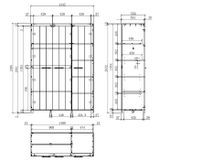 Kledingkast ERIK - Wit VPC-31-000006