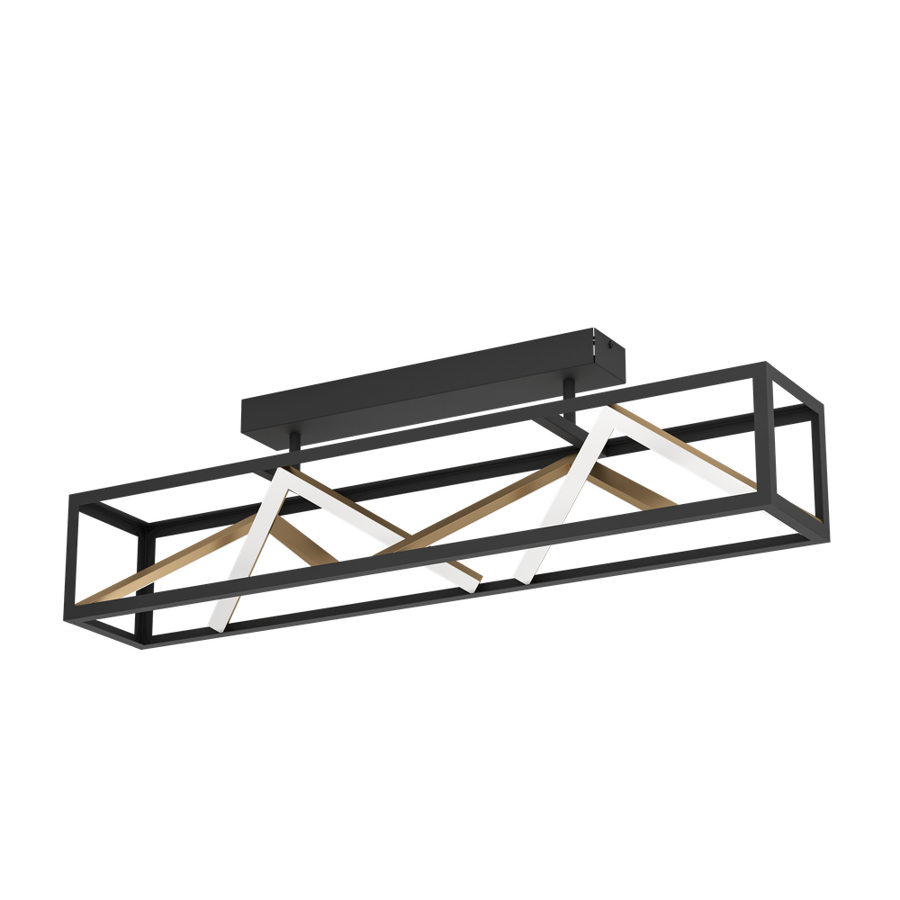 Plafondlamp PENELA - Zwart / Goud EGL 390416