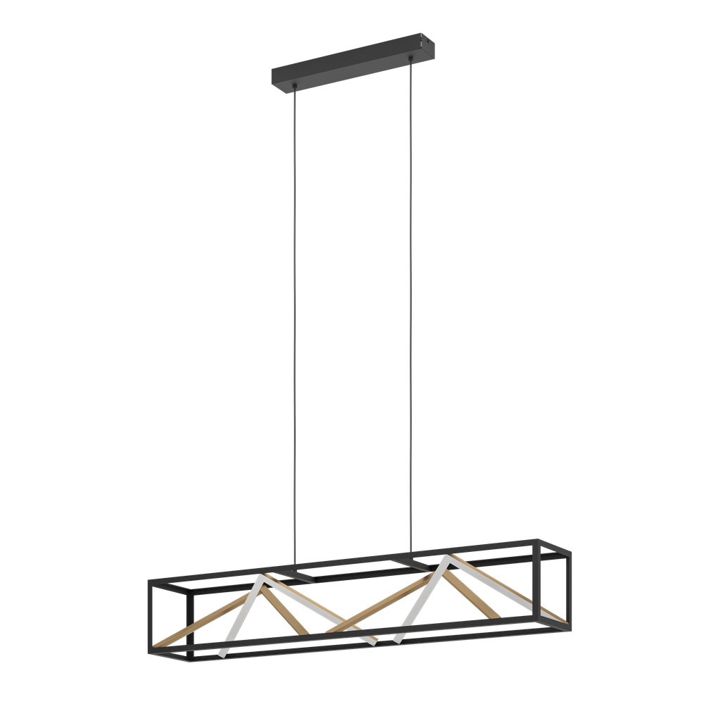 Hanglamp PENELA - Zwart / Goud EGL 390417
