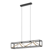 Hanglamp PENELA - Zwart / Goud EGL 390417