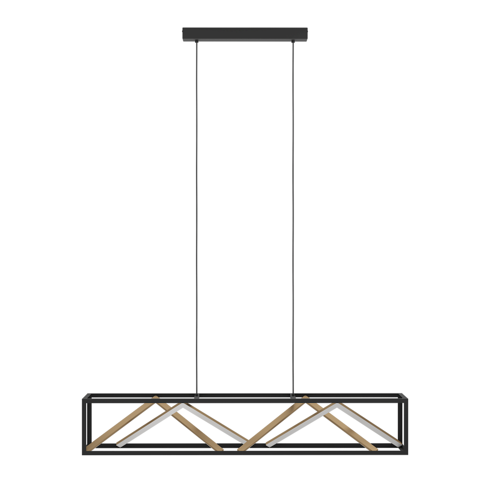Hanglamp PENELA - Zwart / Goud EGL 390417