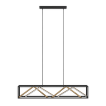 Hanglamp PENELA - Zwart / Goud EGL 390417