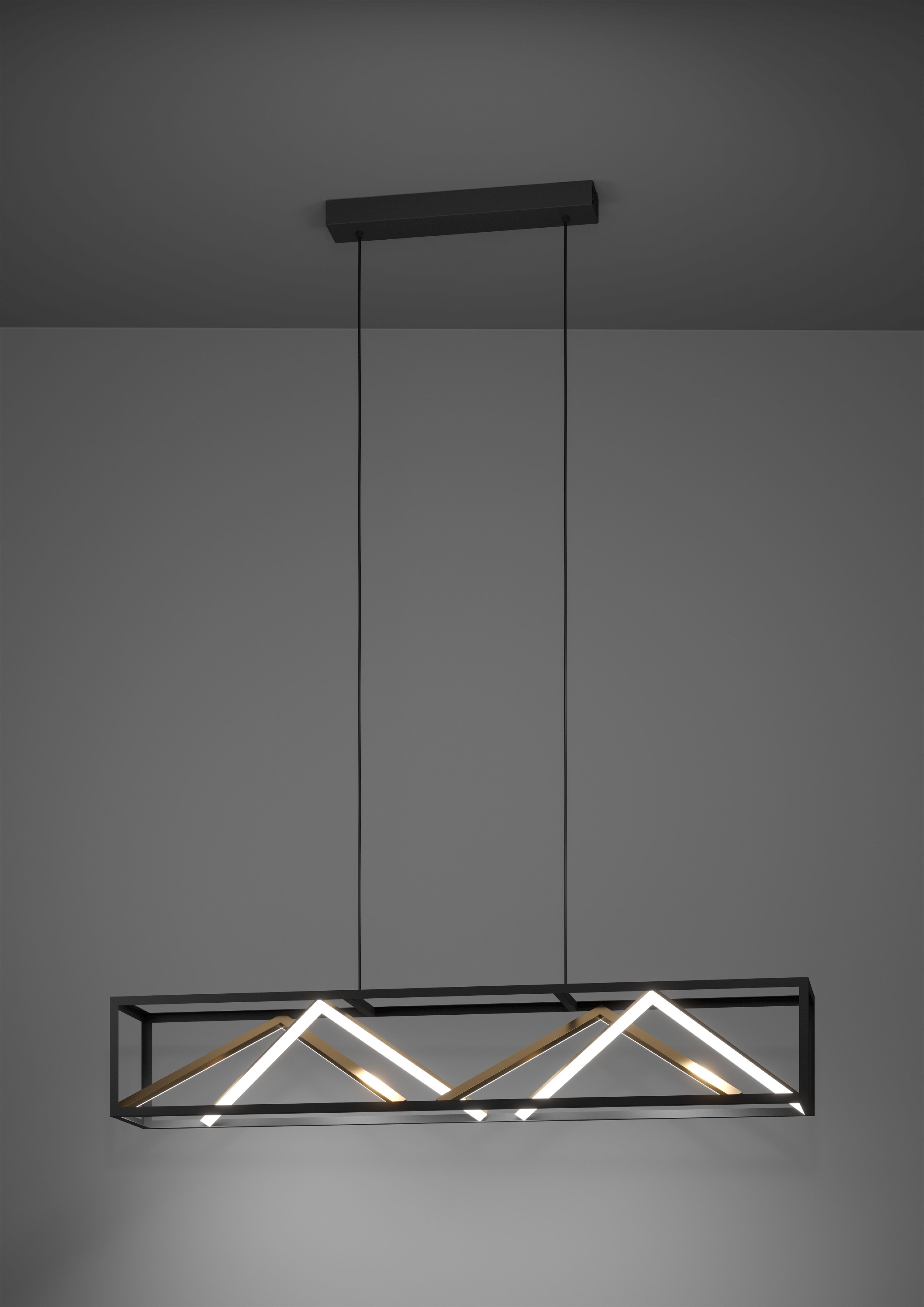 Hanglamp PENELA - Zwart / Goud