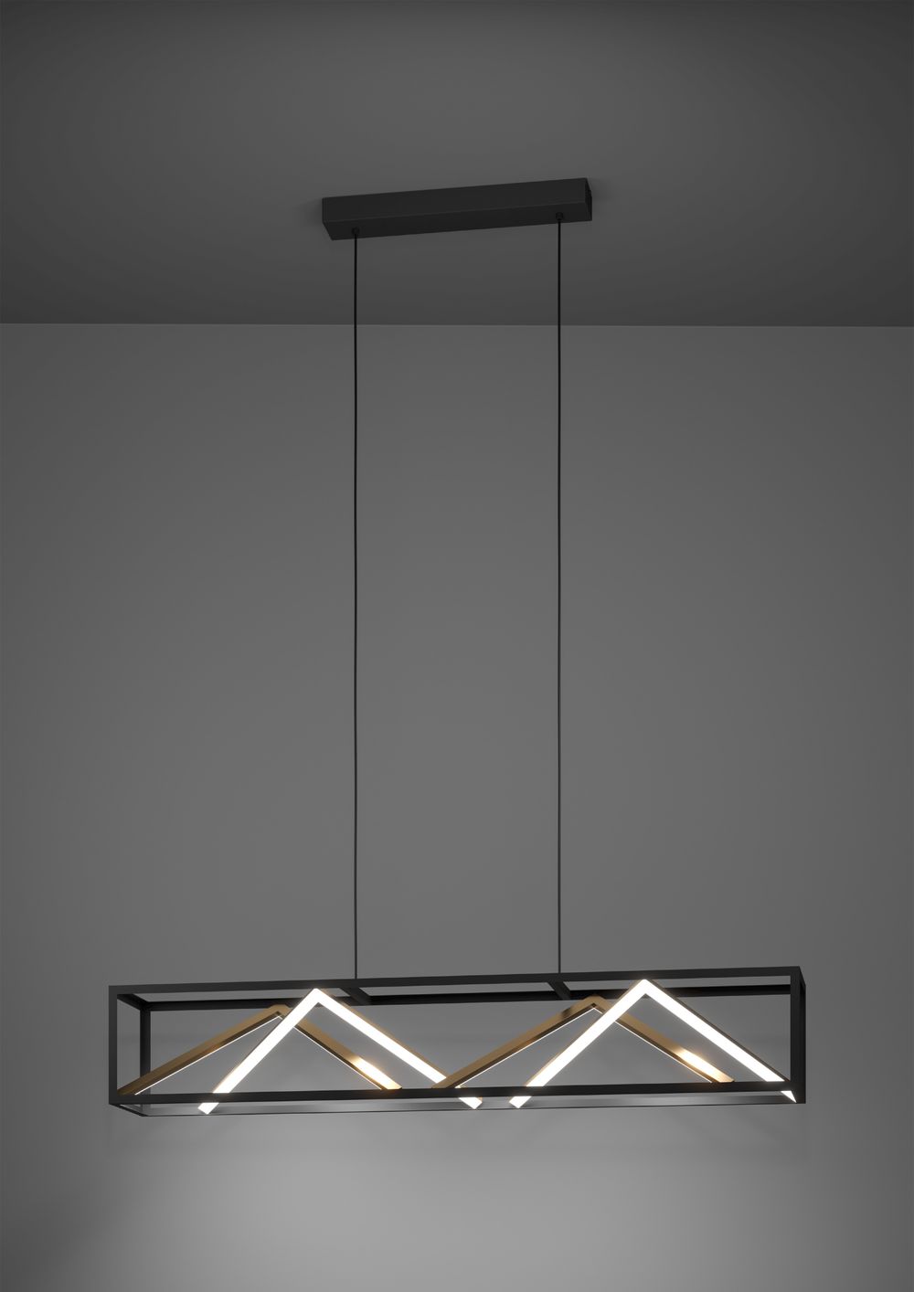 Hanglamp PENELA - Zwart / Goud EGL 390417