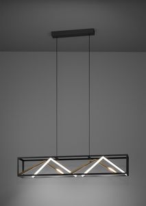 Hanglamp PENELA - Zwart / Goud EGL 390417