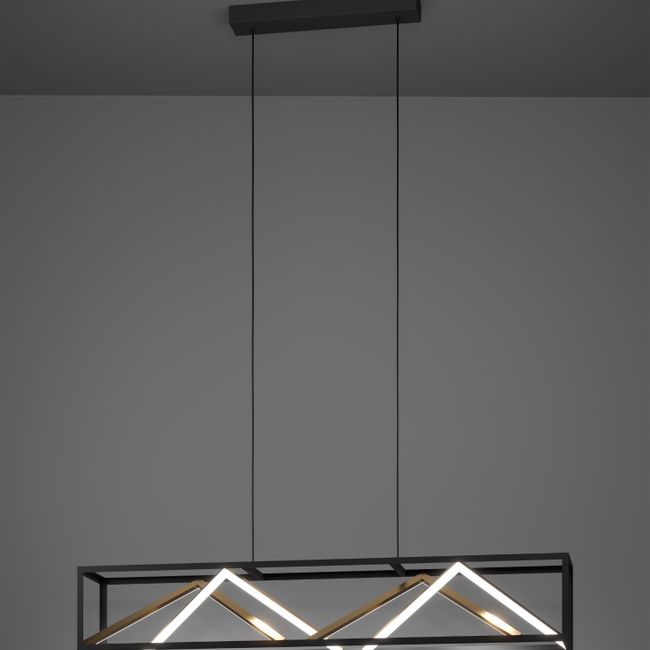 Hanglamp PENELA - Zwart / Goud