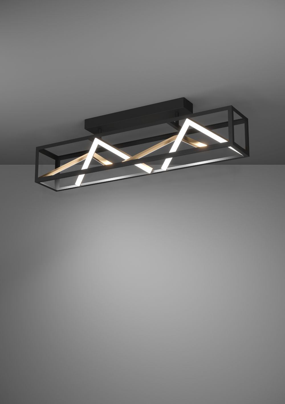 Plafondlamp PENELA - Zwart / Goud EGL 390416