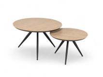 Set van 2 salontafels HAYLEY - Blond Oak MXF-275-000014