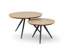 Set van 2 salontafels HAYLEY - Blond Oak MXF-275-000014