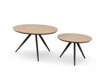 Set van 2 salontafels HAYLEY - Blond Oak MXF-275-000014