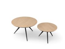 Set van 2 salontafels HAYLEY - Blond Oak MXF-275-000014